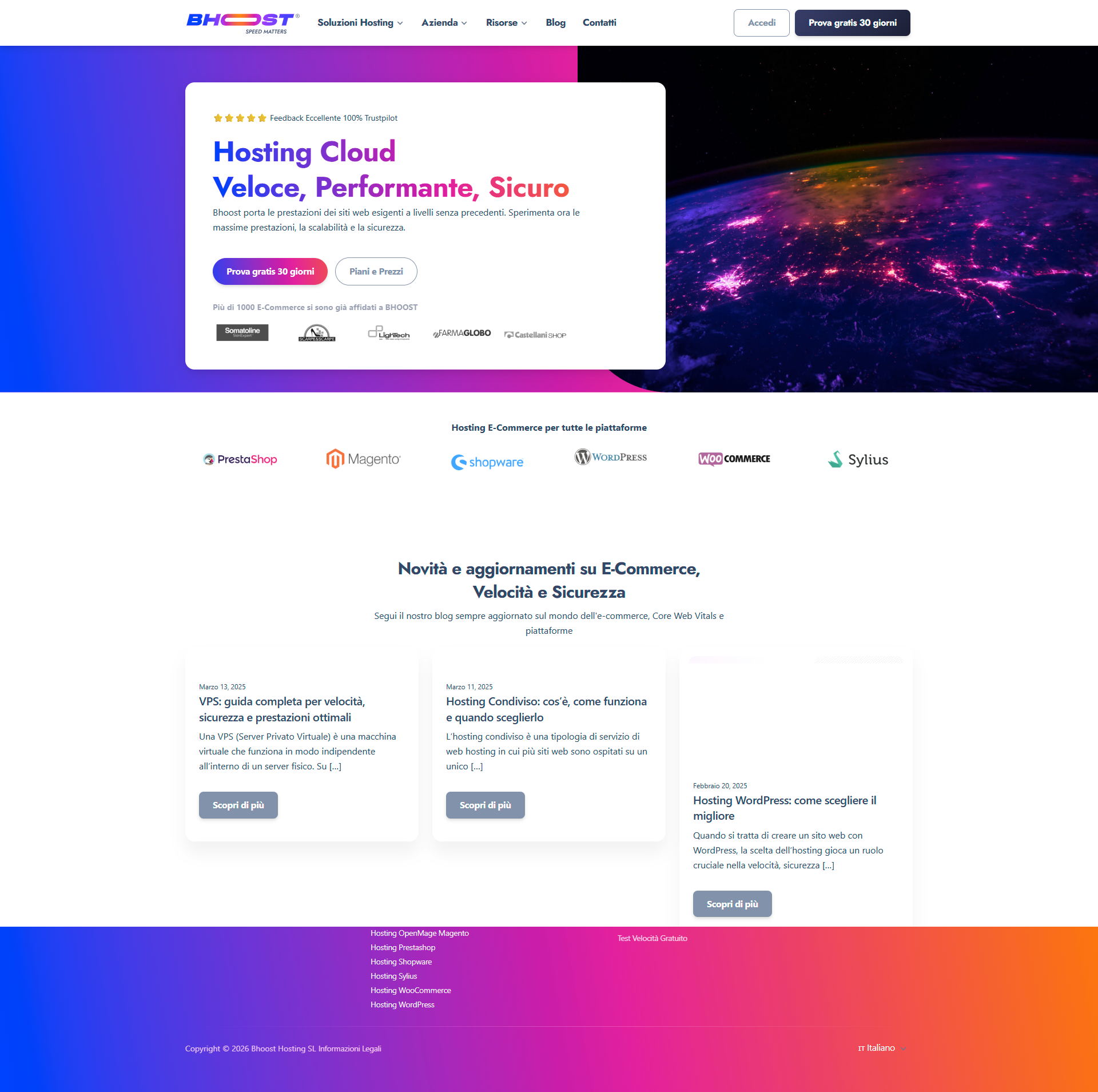 Bhoost — hosting cloud performante per e-commerce, exit 2025